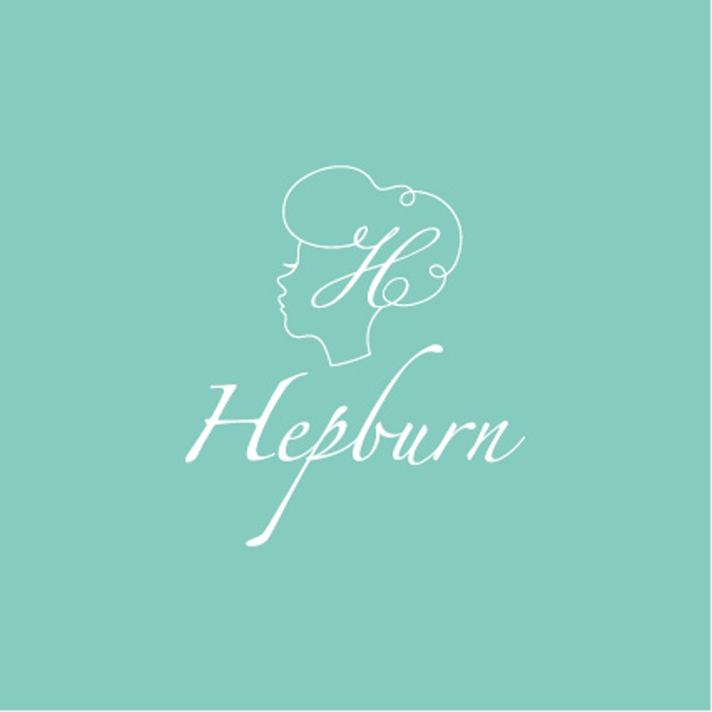 自宅小顔サロン「Hepburn」のロゴ