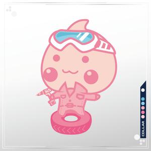 okam- (okam_free03)さんの桃のキャラクターデザイン（お買いものパンダのイメージ）への提案
