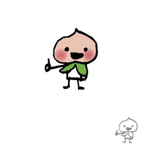 getabo7さんの桃のキャラクターデザイン（お買いものパンダのイメージ）への提案