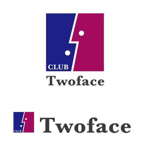 IKOHS DESIGN (ikohs-design)さんの【ＣＬＵＢ　Ｔｗｏｆａｃｅ】の看板及びロゴデザインへの提案