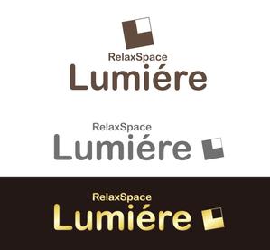 市川匠 (taktak_me)さんの女性の飲食店「RelaxSpace Lumiere」のロゴへの提案