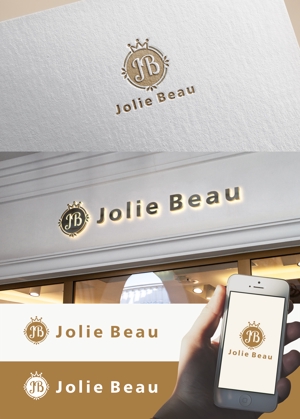 p ()さんのアパレルブランド「Jolie Beau」のブランドロゴへの提案