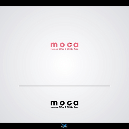 Karma Design Works (Karma_228)さんの託児付オフィス「moca」（Mama's Office & Child's Area）のロゴへの提案