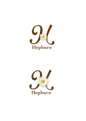 nicchi ()さんの自宅小顔サロン「Hepburn」のロゴへの提案