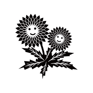 j-design (j-design)さんのモノクロでも使える「たんぽぽ」の花のイラストへの提案