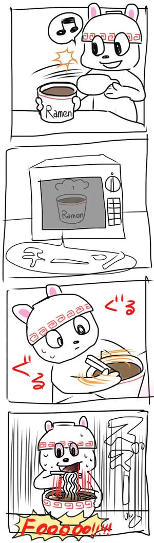 Akari❁ (akazaakari)さんの持ち帰りラーメンの注意書き4コマ漫画への提案