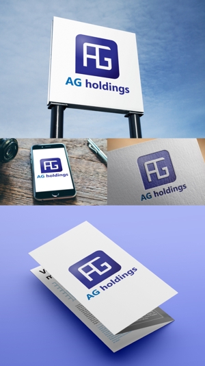 Blu:D (aomasa)さんのホールディングス会社「AGホールディングス」のロゴへの提案