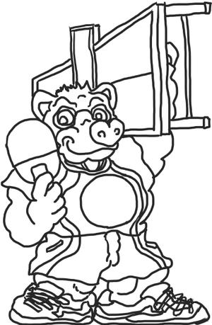 おおぬきたつや ()さんの卓球のキャラクターデザインへの提案