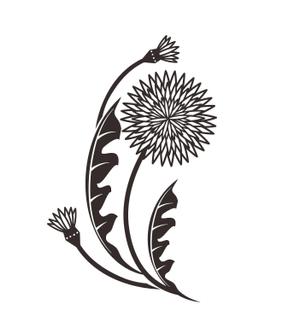 藤原 (takami86)さんのモノクロでも使える「たんぽぽ」の花のイラストへの提案