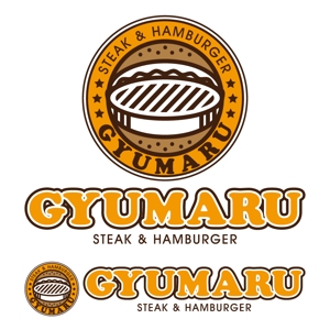 De-sign (yoskus)さんのレストラン３周年を機にハンバーグレストランのロゴへの提案
