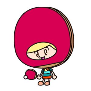 トラジ：イラレ多用型機イラストレーター (toraji_illusto)さんの卓球のキャラクターデザインへの提案