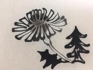 MicS (Mics)さんのモノクロでも使える「たんぽぽ」の花のイラストへの提案