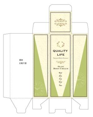 rie-koさんのダイエット効果ボディークリームのパッケージへの提案