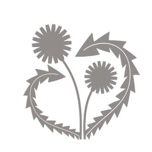 木魚部長 (mokugyo-b)さんのモノクロでも使える「たんぽぽ」の花のイラストへの提案