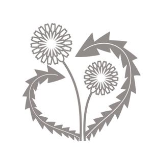 木魚部長 (mokugyo-b)さんのモノクロでも使える「たんぽぽ」の花のイラストへの提案