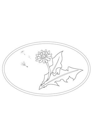 纐纈りょう (kouketsu)さんのモノクロでも使える「たんぽぽ」の花のイラストへの提案
