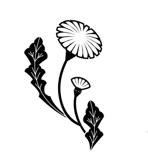 モノクロでも使える たんぽぽ の花のイラストの事例 実績 提案一覧 ランサーズ