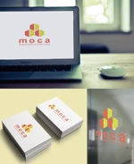 churahanaさんの託児付オフィス「moca」（Mama's Office & Child's Area）のロゴへの提案