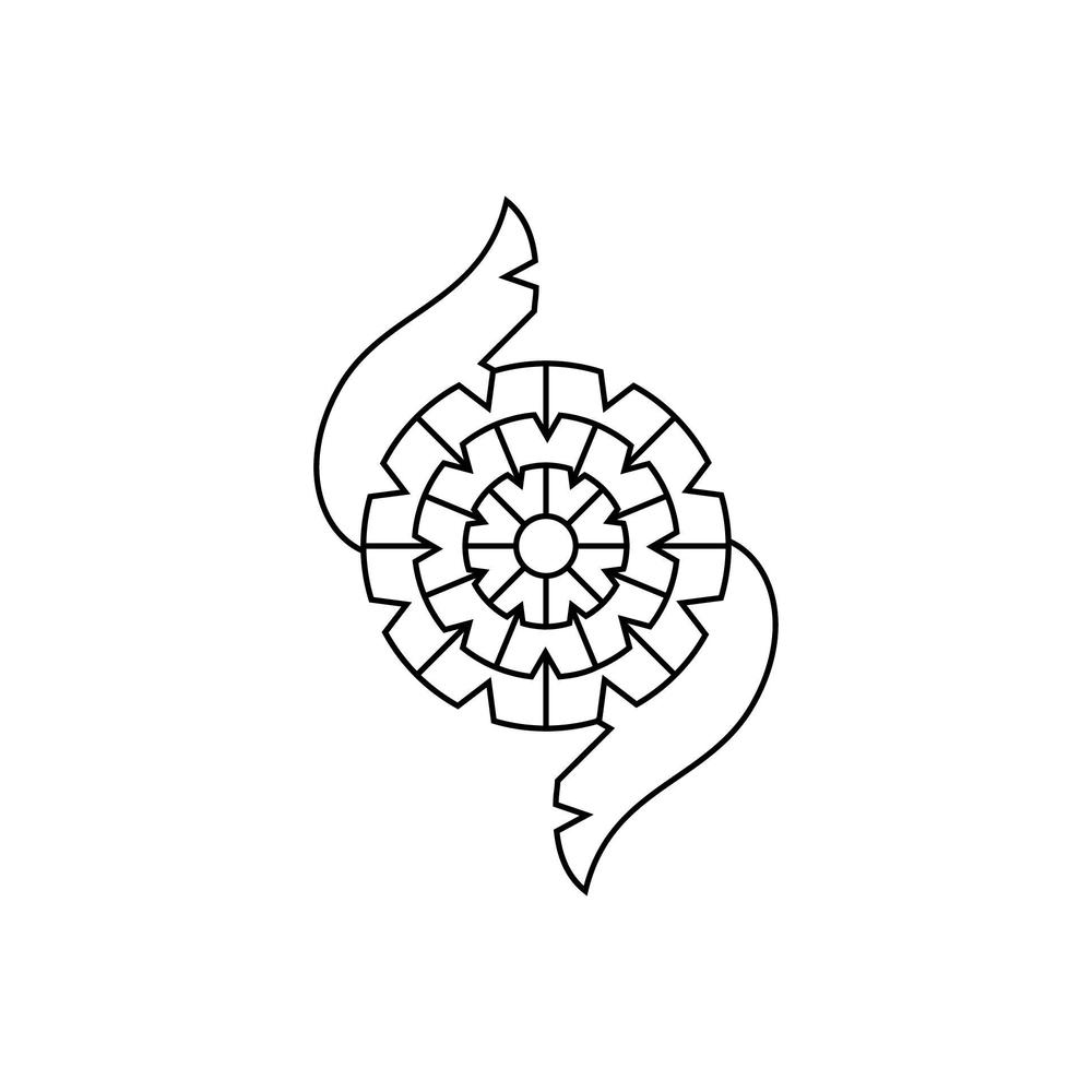 モノクロでも使える「たんぽぽ」の花のイラスト