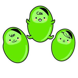 three_plus ()さんのまめのキャラクターデザインへの提案
