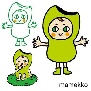 ズキン (CoIDEA_illustration)さんのまめのキャラクターデザインへの提案
