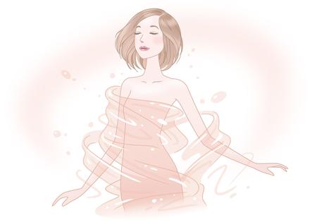 Fumifumihikoさんの事例 実績 提案 女性用ボディーソープの広告用イラスト イラストレーターのf クラウドソーシング ランサーズ