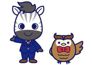 syow（イラスト・キャラデザなど） (n_sho)さんのシマウマとフクロウのキャラクターデザインへの提案
