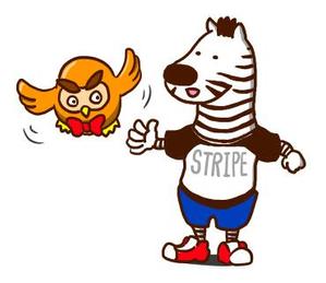 橋本ナオキ (hnaokik)さんのシマウマとフクロウのキャラクターデザインへの提案