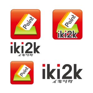 perles de verre (perles_de_verre)さんのスマホアプリ、ポータルサイト「iki2k」又は「イキツケ」のロゴ制作への提案