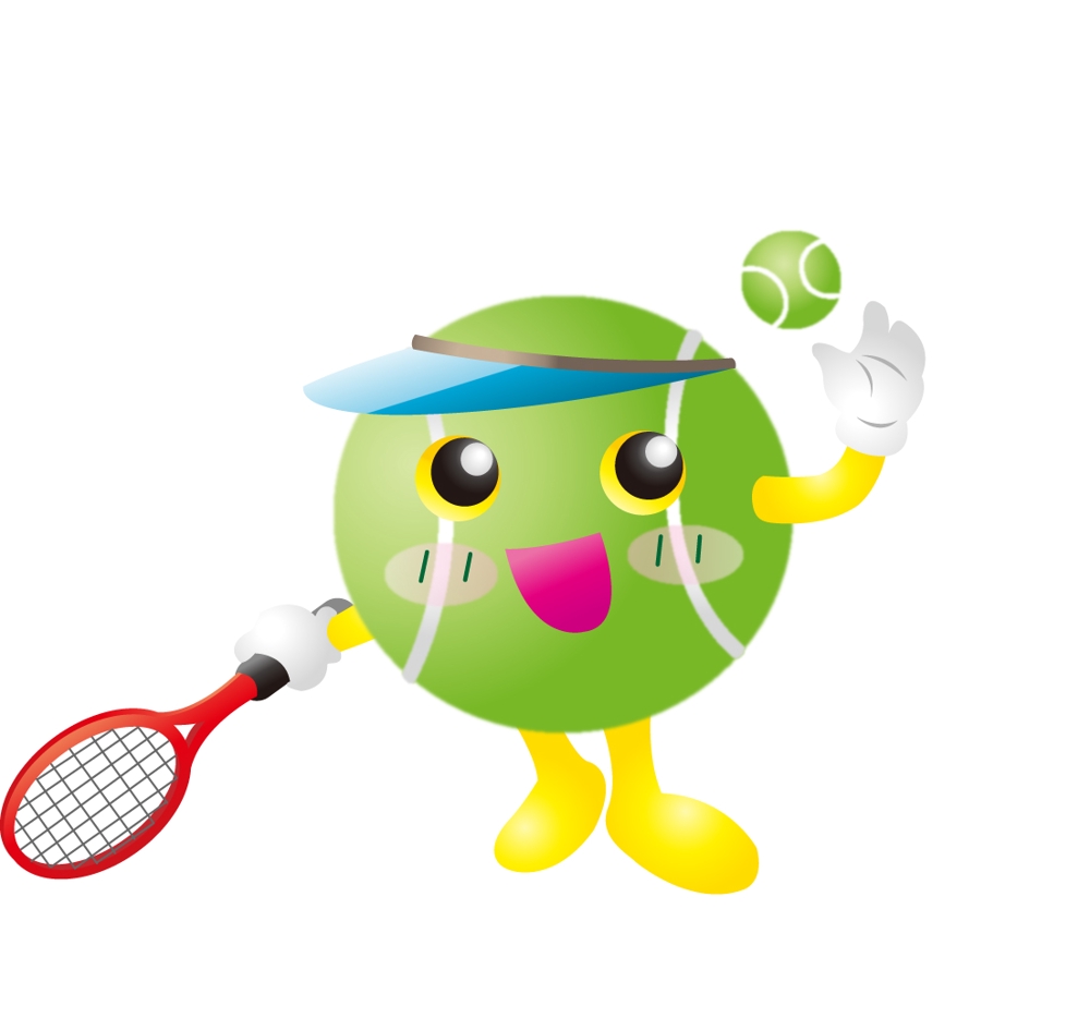 Enokiさんの事例 実績 提案 テニススクール キャラクター こんにちは E Nと クラウドソーシング ランサーズ