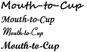 さんのマグカップの英文字デザインへの提案
