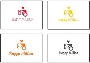 さんのウエディング映像制作会社「HAPPY MILLION」のロゴへの提案