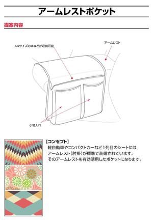 comamechichi (adashun)さんの車内収納用品のデザイン（軽自動車・コンパクトカーの車内で使用するファブリック収納用品）への提案