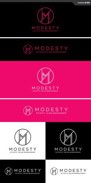 take5-design (take5-design)さんのエステティックサロン運営「モデスティ」のリニューアルロゴへの提案