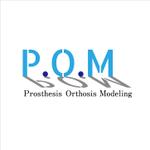 DWARF PLANET (dwarf-planet)さんの医療用製品の製作会社「P.O.M」Prosthesis(義足)Orthosis(装具)Modeling(型の製作)のロゴへの提案