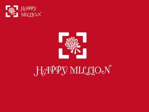 Rui (--Rui--)さんのウエディング映像制作会社「HAPPY MILLION」のロゴへの提案
