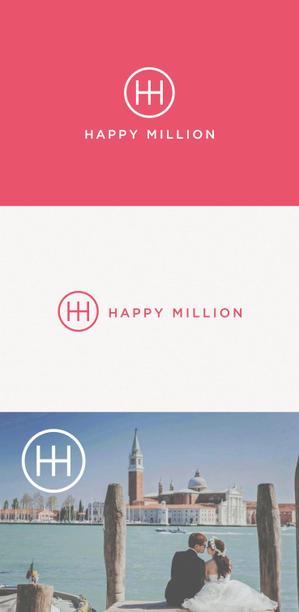 tanaka10 (tanaka10)さんのウエディング映像制作会社「HAPPY MILLION」のロゴへの提案