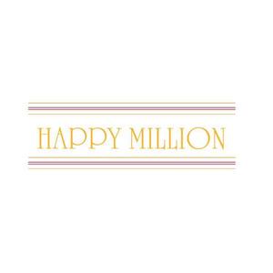 たそ (taso-5414)さんのウエディング映像制作会社「HAPPY MILLION」のロゴへの提案