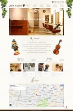 ココロットデザイン (creamchan)さんのカフェ風ヘアサロン！トップページデザインの大募集♪への提案