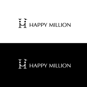 いとデザイン / ajico (ajico)さんのウエディング映像制作会社「HAPPY MILLION」のロゴへの提案