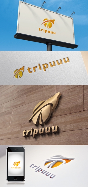 k_31 (katsu31)さんの海外旅行キュレーションサイト「トリップー」のロゴへの提案