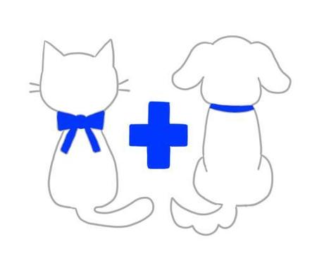 動物病院の看板の犬猫イラスト作成の依頼 外注 イラスト制作の仕事 副業 クラウドソーシング ランサーズ Id