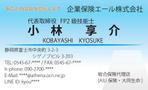 株式会社WEBサービスIida (crow32crow)さんの名刺デザイン　企業保険エール株式会社　総合保険代理店への提案