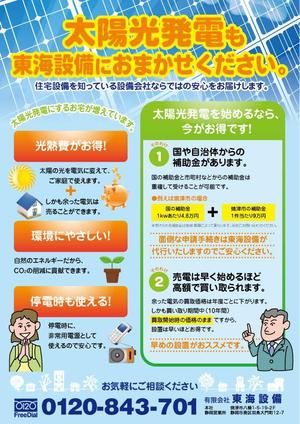 さんの太陽光発電のチラシ制作への提案