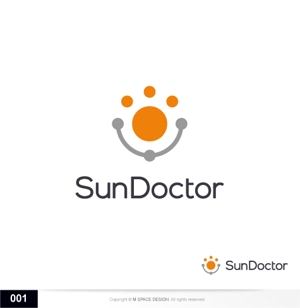 m-spaceさんの太陽光発電メンテナンス事業携帯アプリ「Sun Doctor」のロゴへの提案