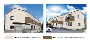 K-Design (kurohigekun)さんのアパートの外壁、屋根塗装コーディネートへの提案