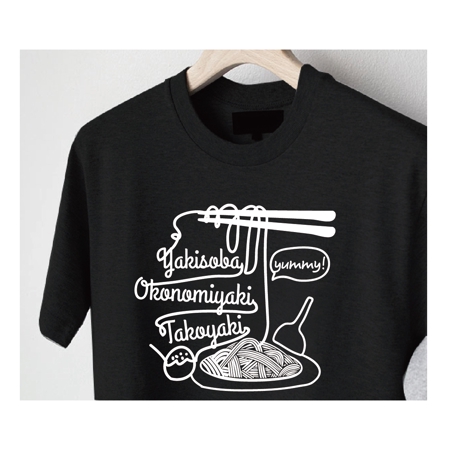 ODa-KAMIe (ODa-KAMIe)さんの大学の飲食交流会（たこ焼・お好み焼・焼そば）サークルのTシャツデザインへの提案