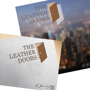 モンチ (yukiyoshi)さんのレザーセレクトショップ「THE LEATHER DOORS」のロゴ制作依頼への提案