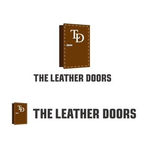 perles de verre (perles_de_verre)さんのレザーセレクトショップ「THE LEATHER DOORS」のロゴ制作依頼への提案