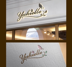 LAULA (katsukom)さんのプライベートエステサロン「yukielle」のロゴへの提案